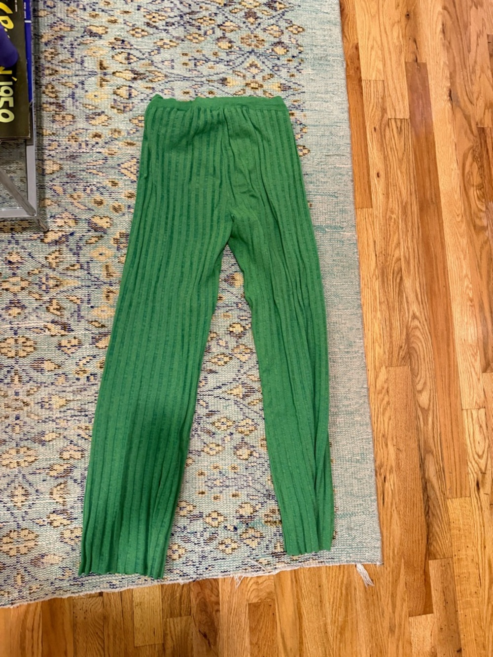 Paloma Wool Green Ribbed Pants - Picture 2 of 3